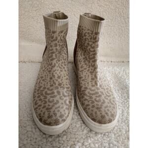 Leopard Sock Sneakers Sz 6.5